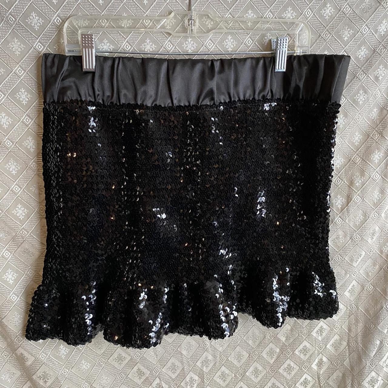 Plus size 2024 sequin skirt vintage