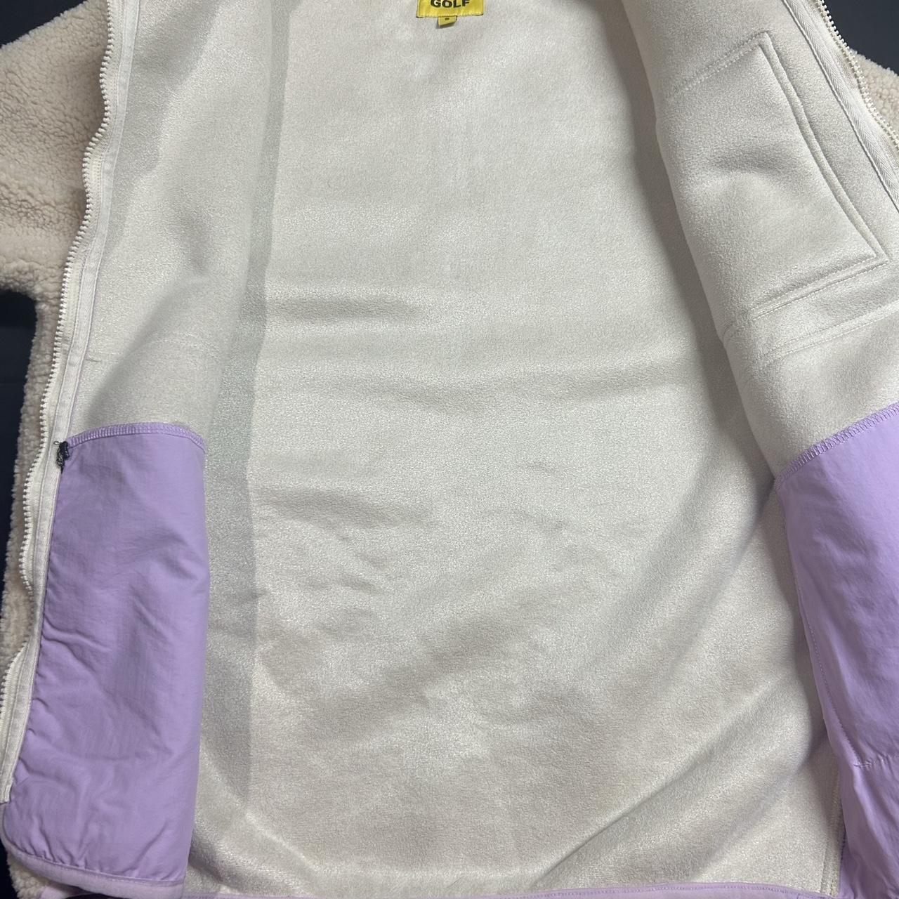 GOLF WANG ジャケット Sサイズ 薄紫 Golf Wang Fleece Full Zip Up Jacket Tyler The | Depop