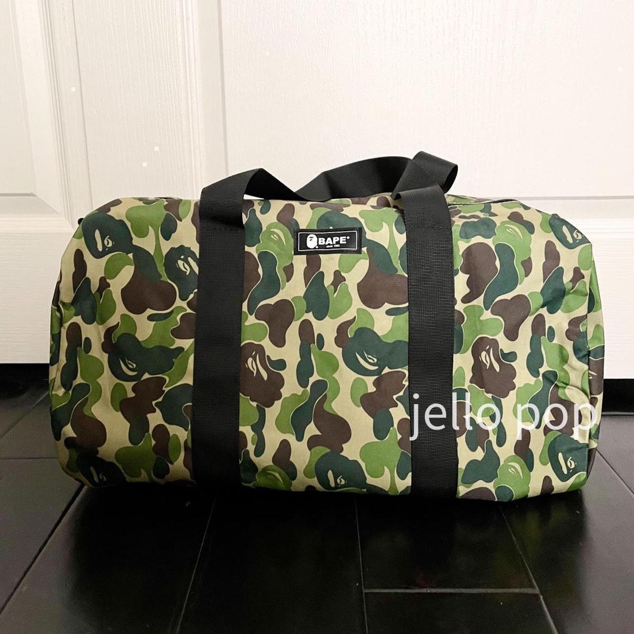 A Bathing Ape Fire Camo Duffle Bag Excellent. No - Depop