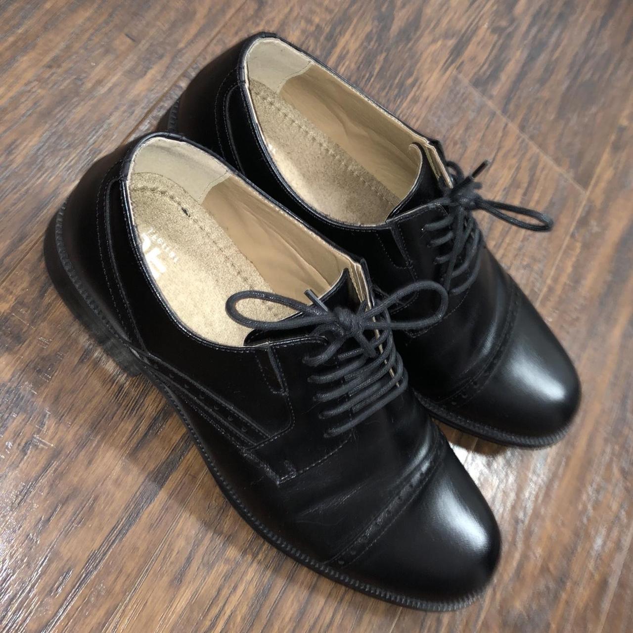 JF J.Ferrar Men's Black Oxfords | Depop