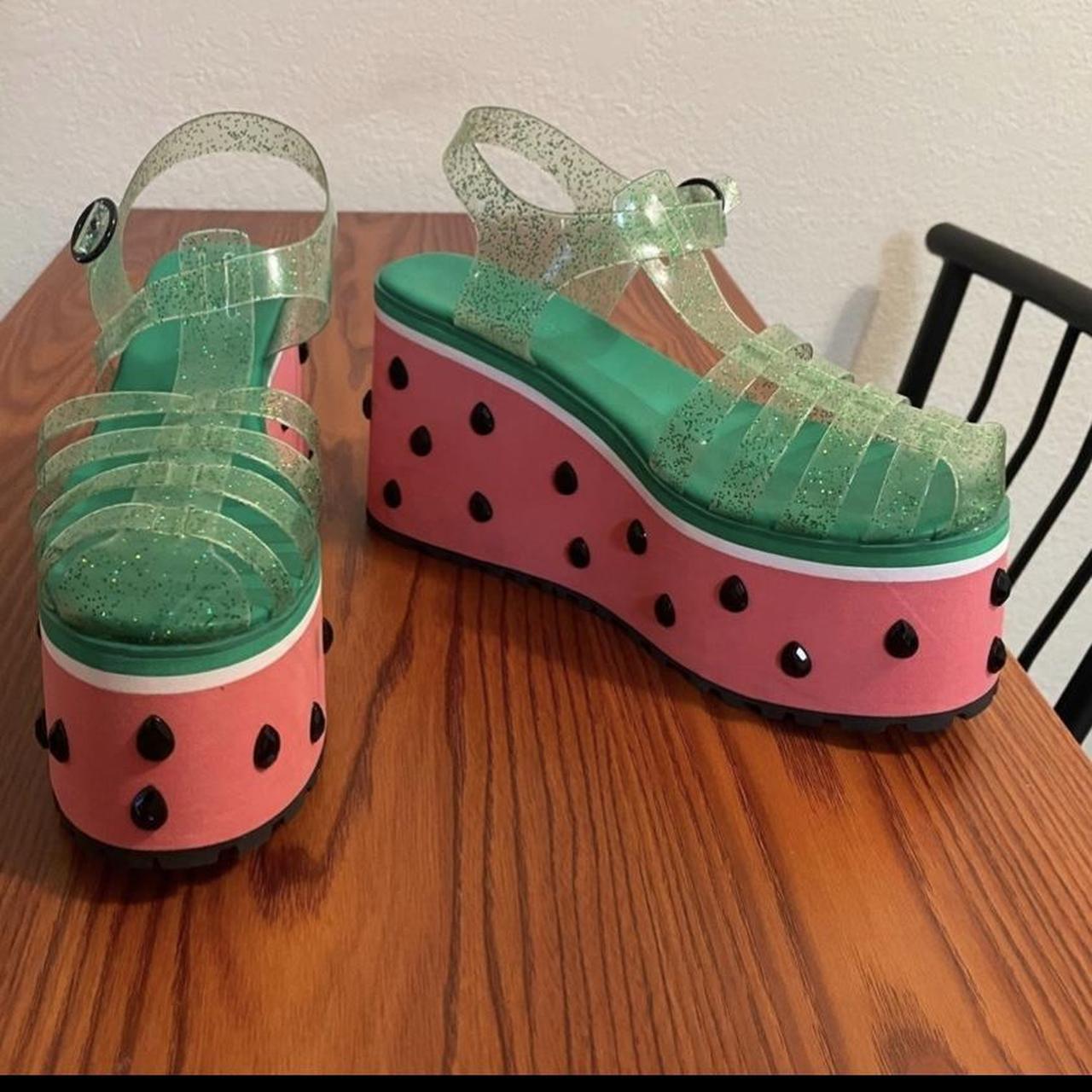 Sugar Thrillz Watermelon Jelly Platform Sandals Depop