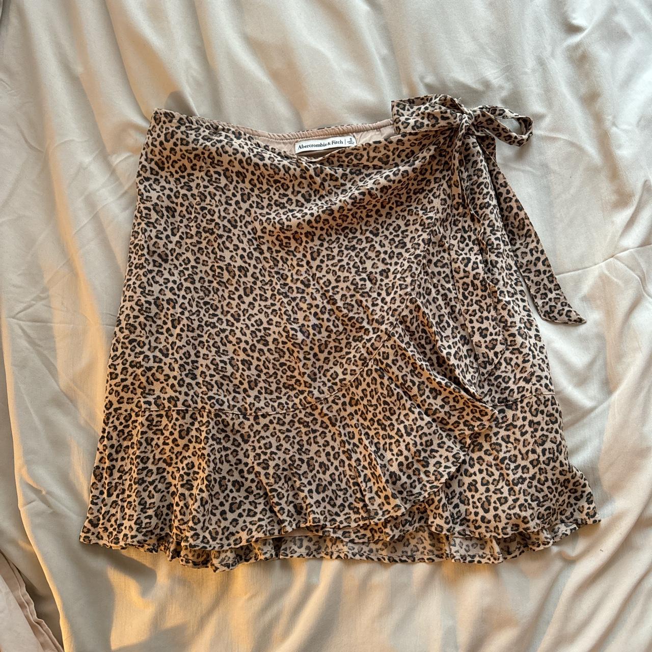 Cheetah wrap skirt best sale