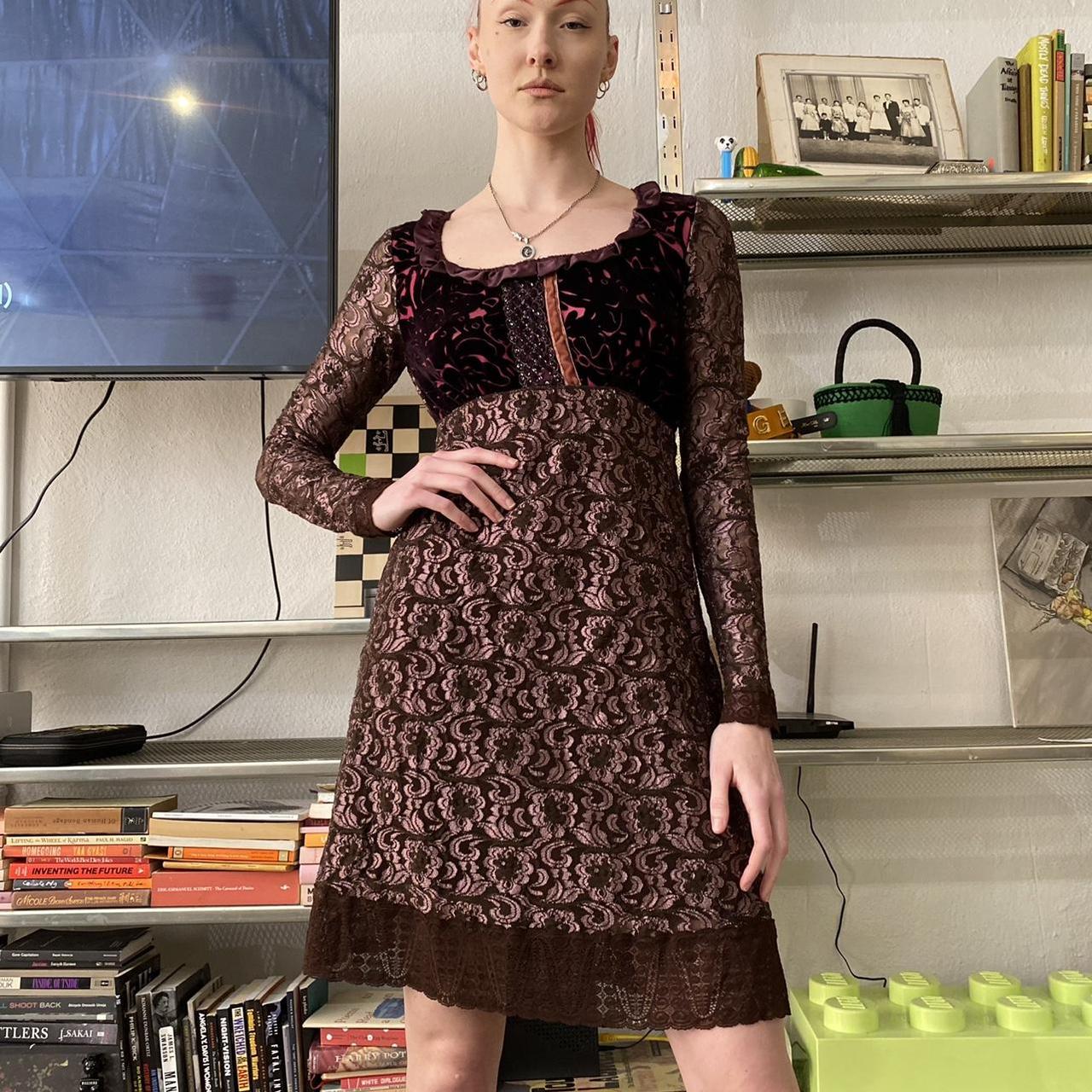 Anna sui 2024 velvet dress