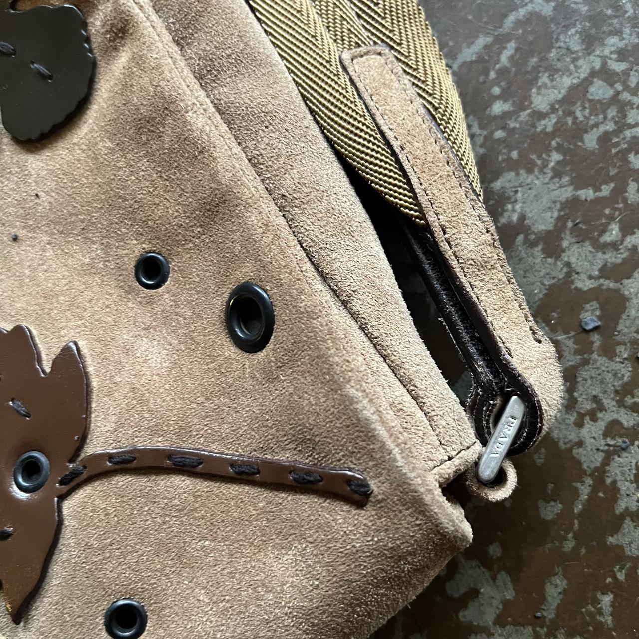 Vintage Prada 1999 runway leather leaf shoulder / | Depop