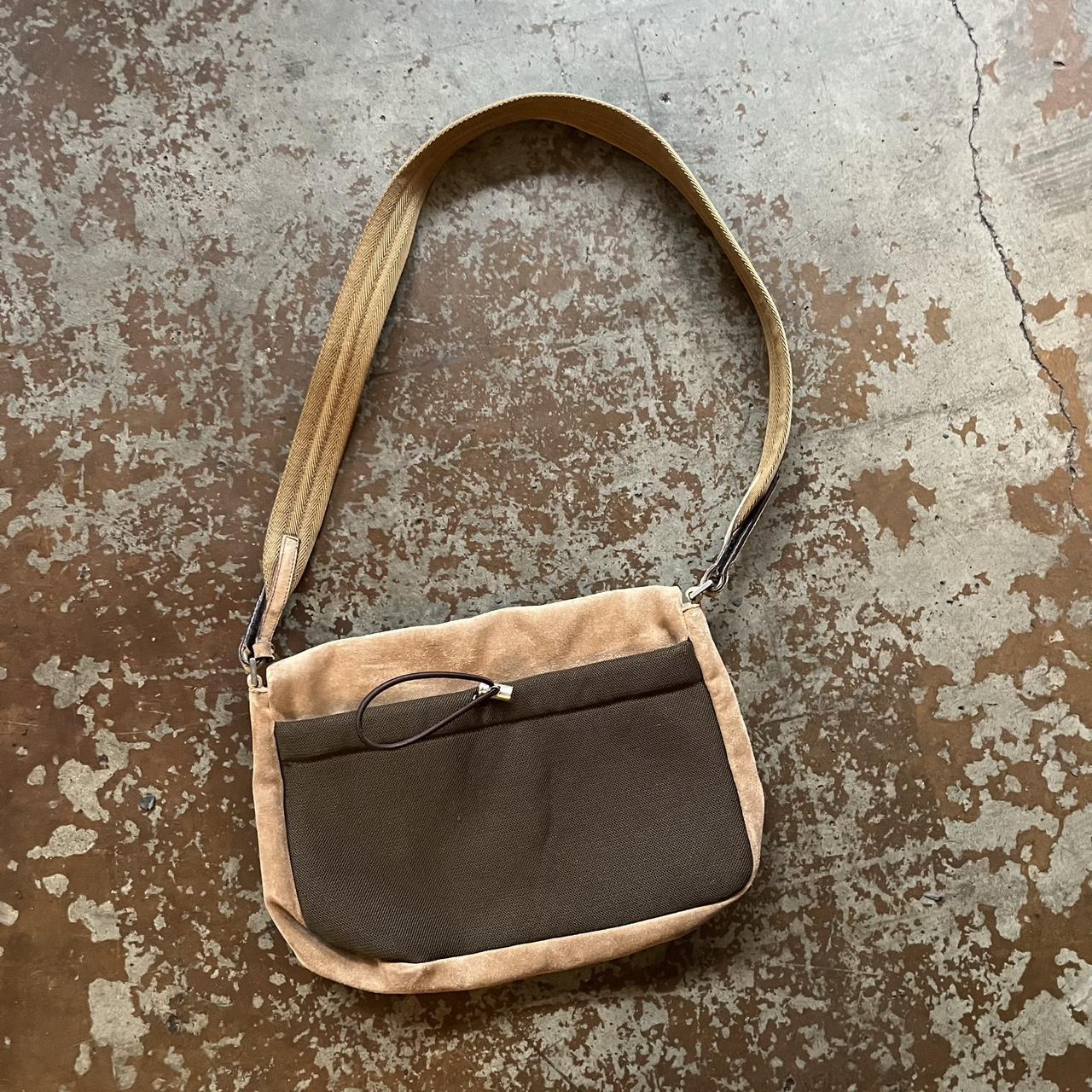 Vintage Prada 1999 runway leather leaf shoulder / | Depop