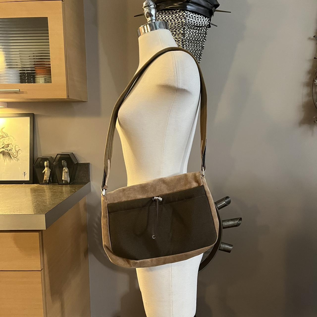 Vintage Prada 1999 runway leather leaf shoulder / | Depop