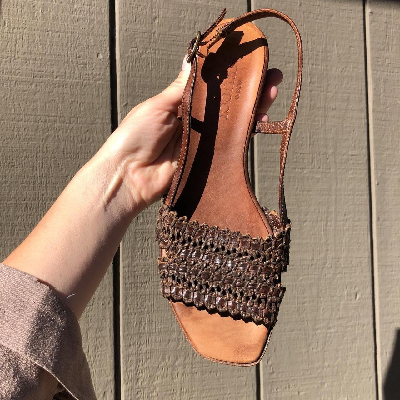 sesto meucci woven sandals