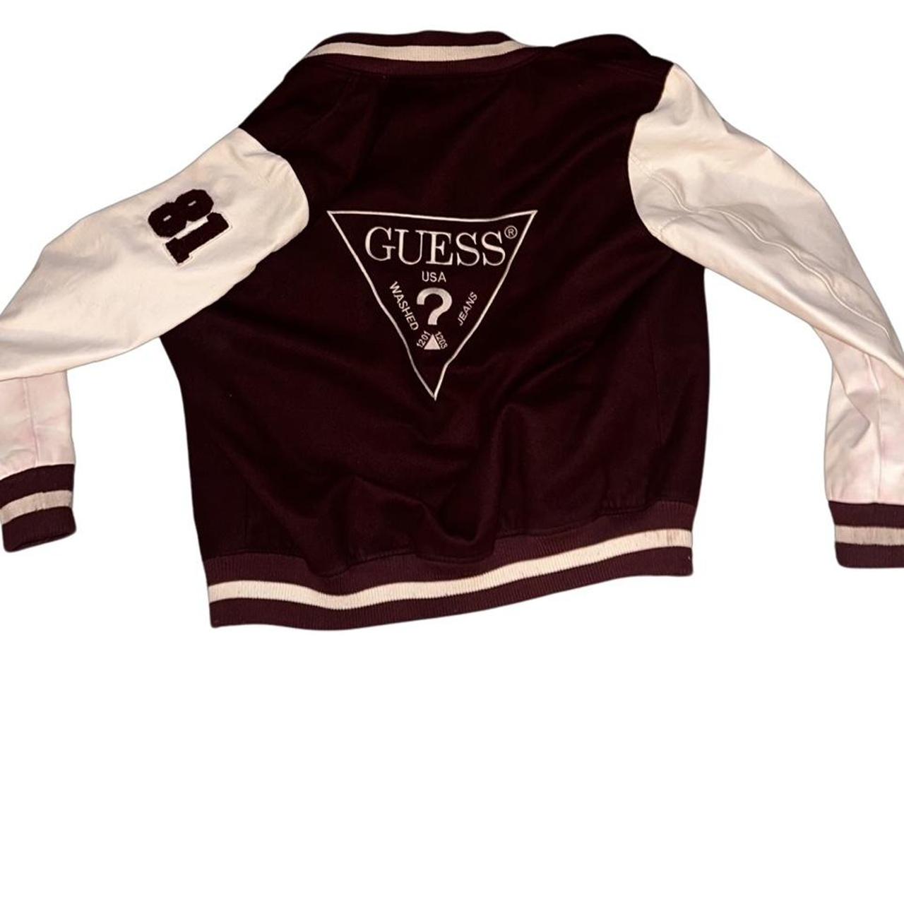 Guess Varsity Jacket Large One of my favorite... Depop