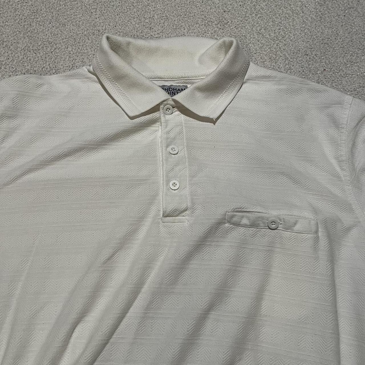 vintage white comfy cuffed polo shirt - i love this... - Depop