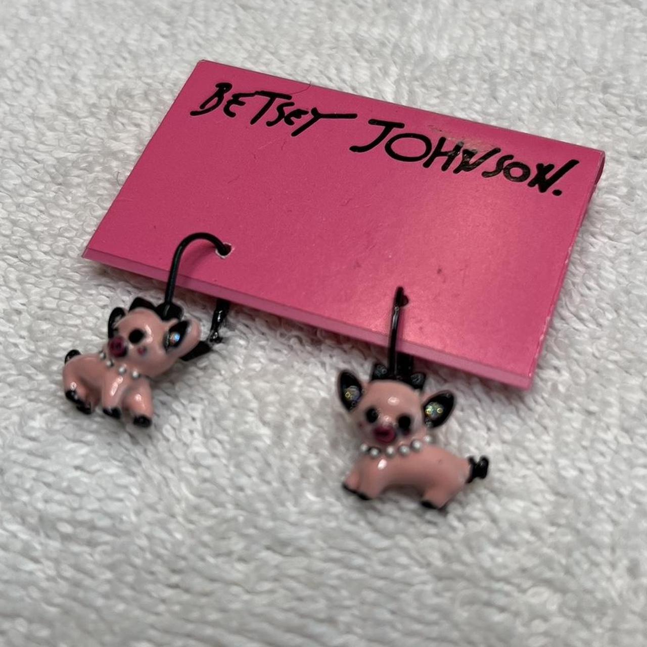 Betsey johnson clearance dog earrings