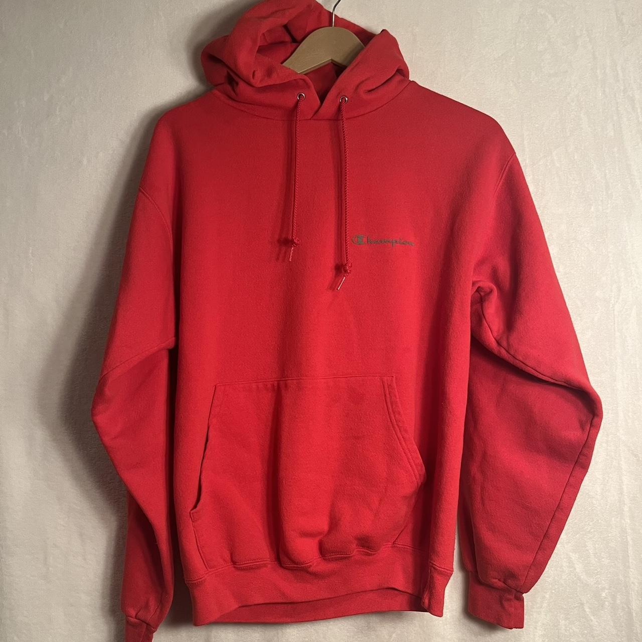 cool vintage basic closet staple bright red champion. Depop