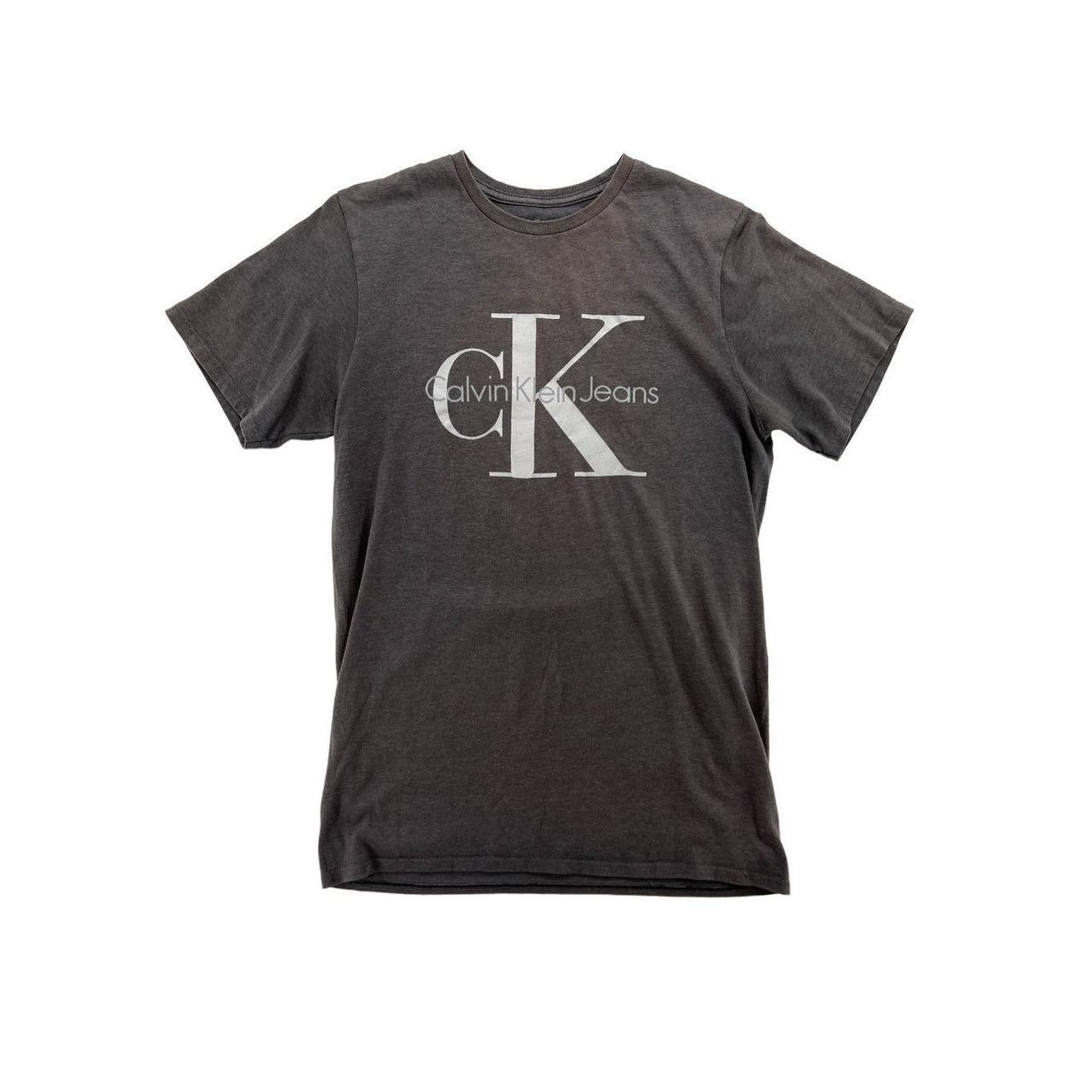 Calvin Klein Jeans Men's Grey Tshirt Depop