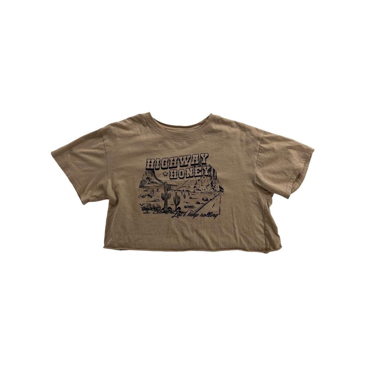 Cold Crush Women's Brown and Tan T-shirt