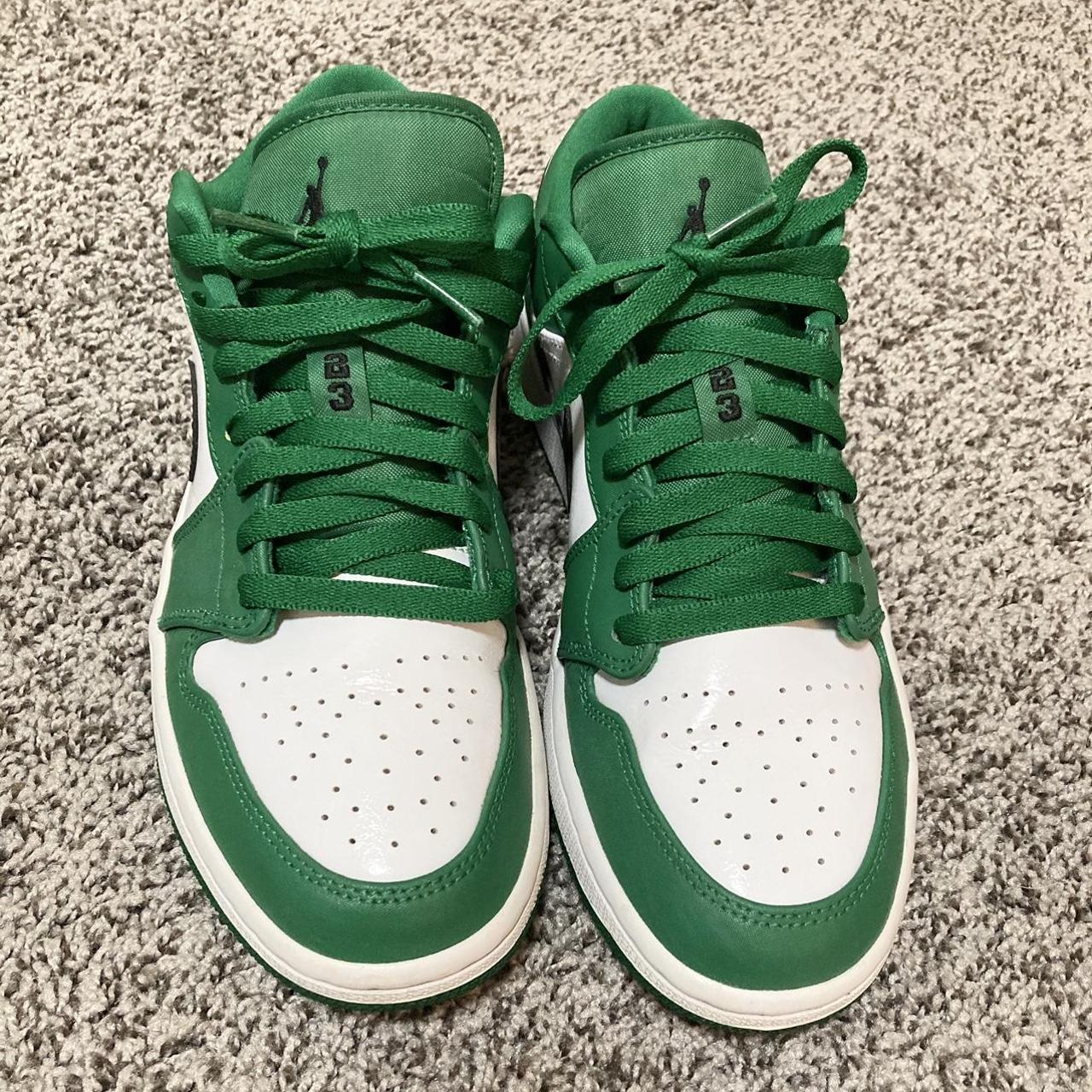 air-jordan-1-low-pine-green-very-very-lightly-depop