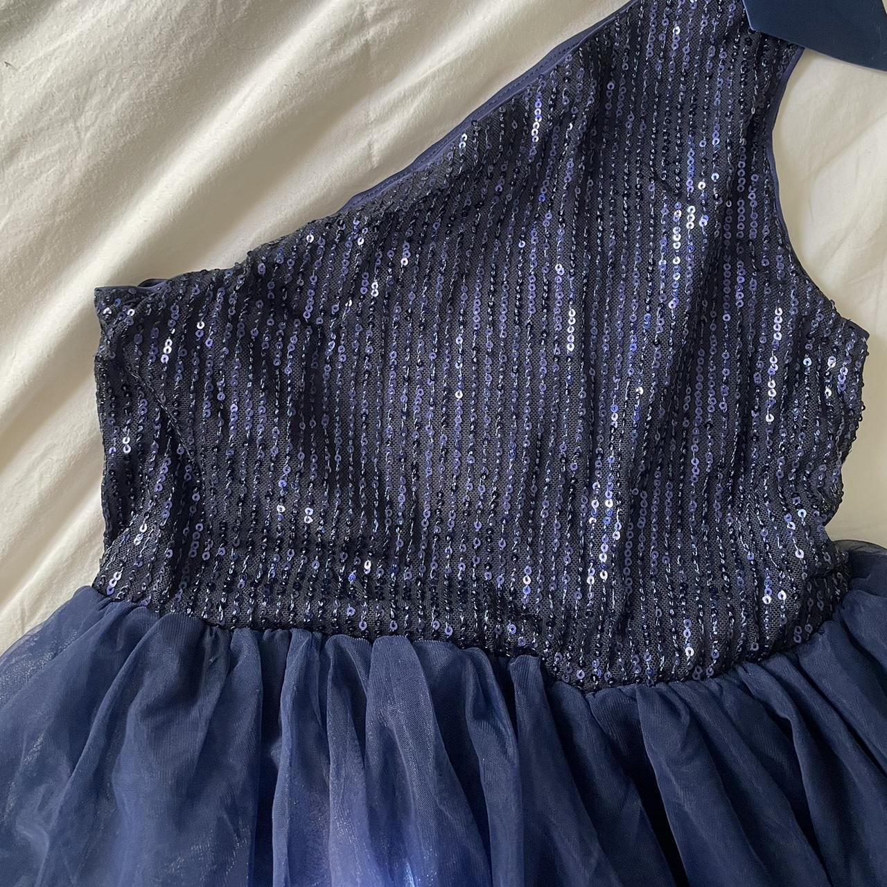 SHEIN Navy and Blue Dress Depop