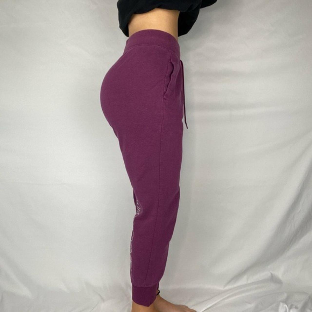 Nike Women's Pink and Purple Trousers Depop