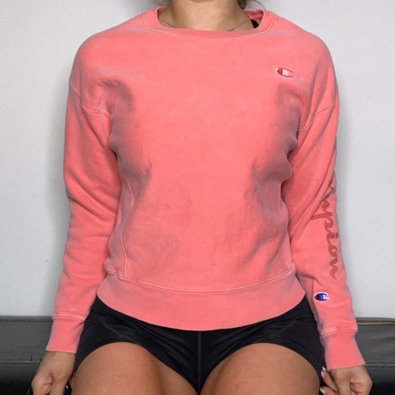 Champion jumper womens on sale pink