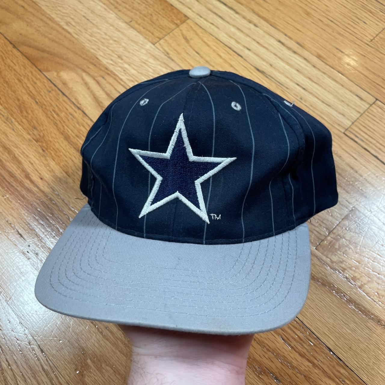 Vtg Pin Stripe Dallas Cowboy Snapback Hat