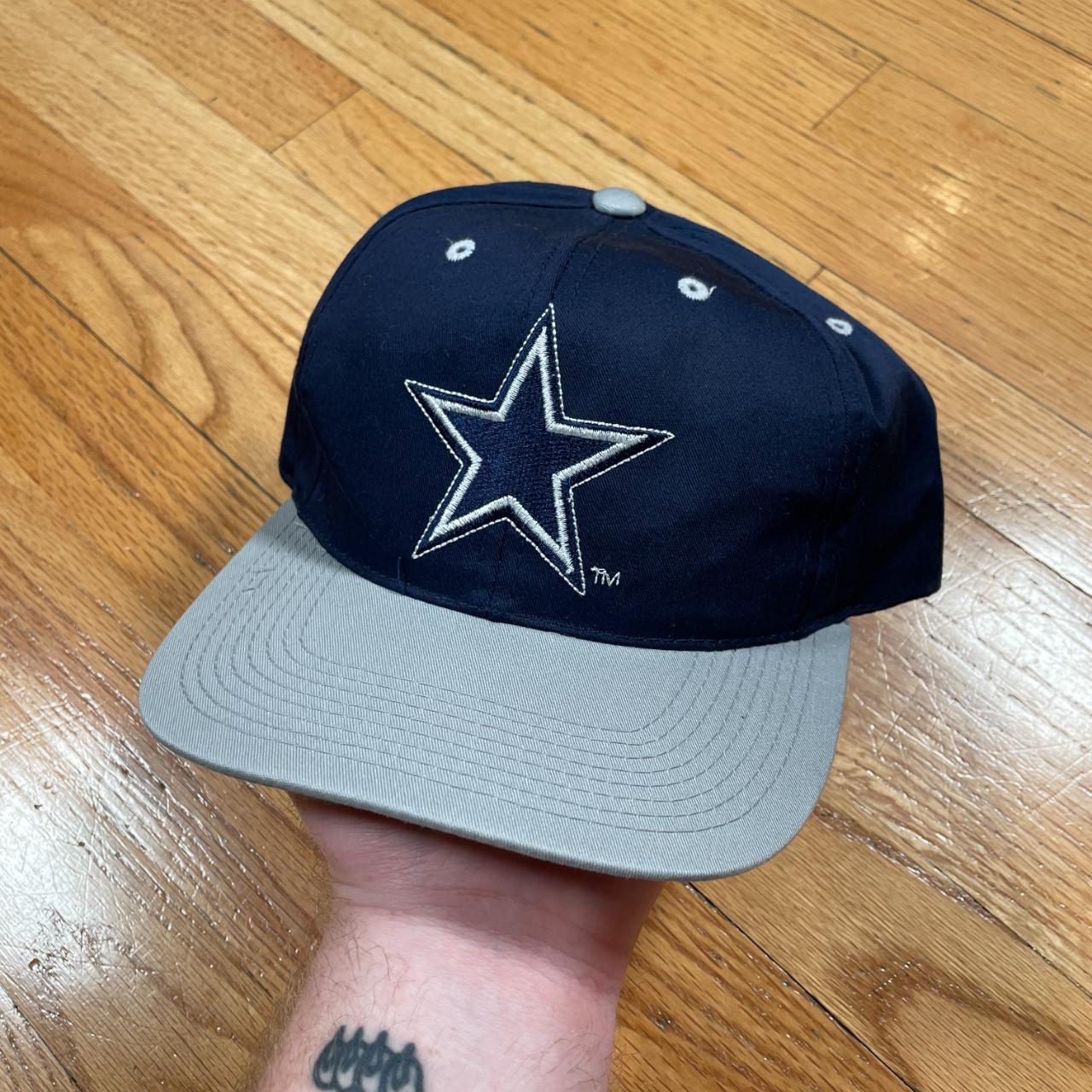 Vintage Dallas Cowboys Snapback Hat Splash Logo Athletic NFL