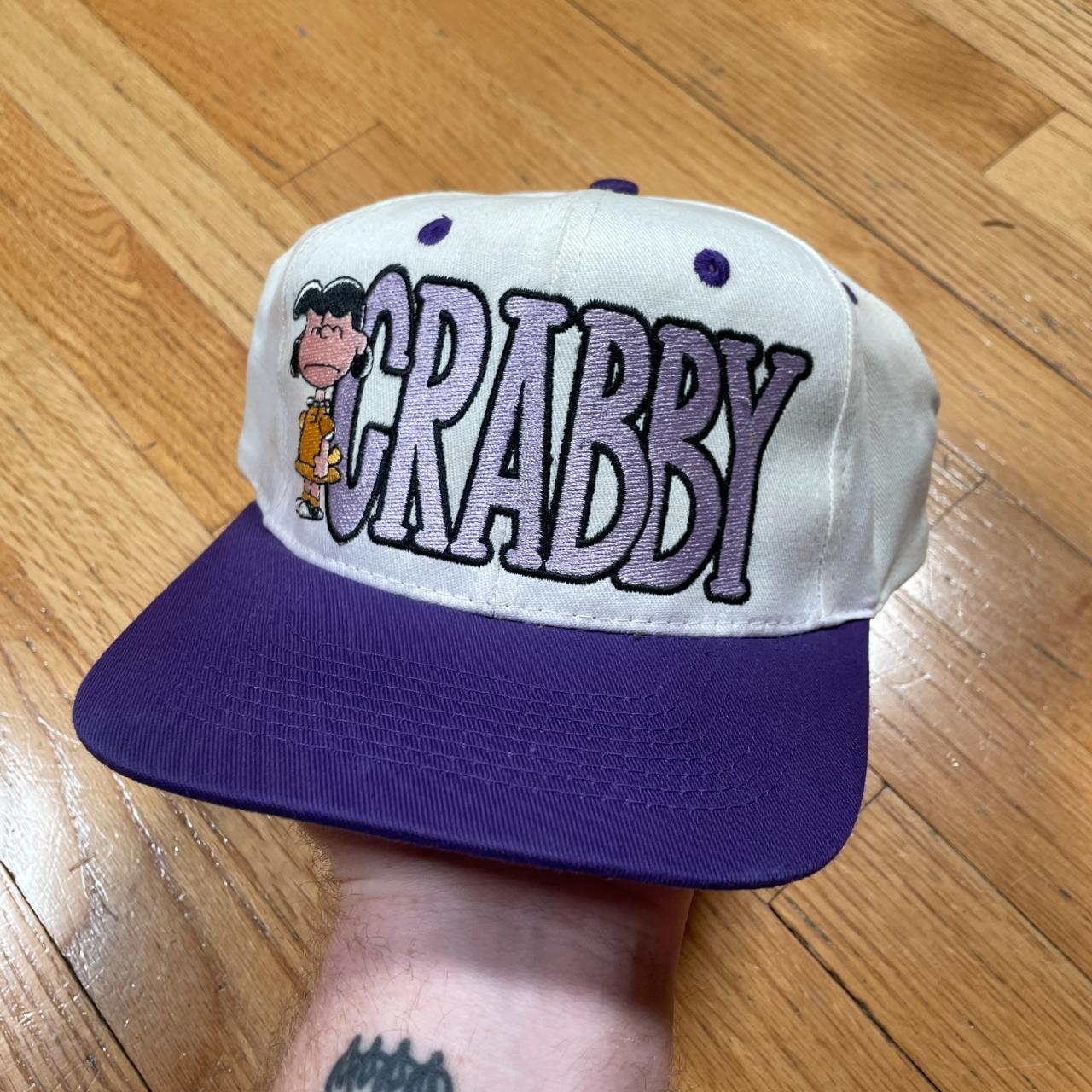 Vintage Peanuts Lucy Crabby Snapback Depop