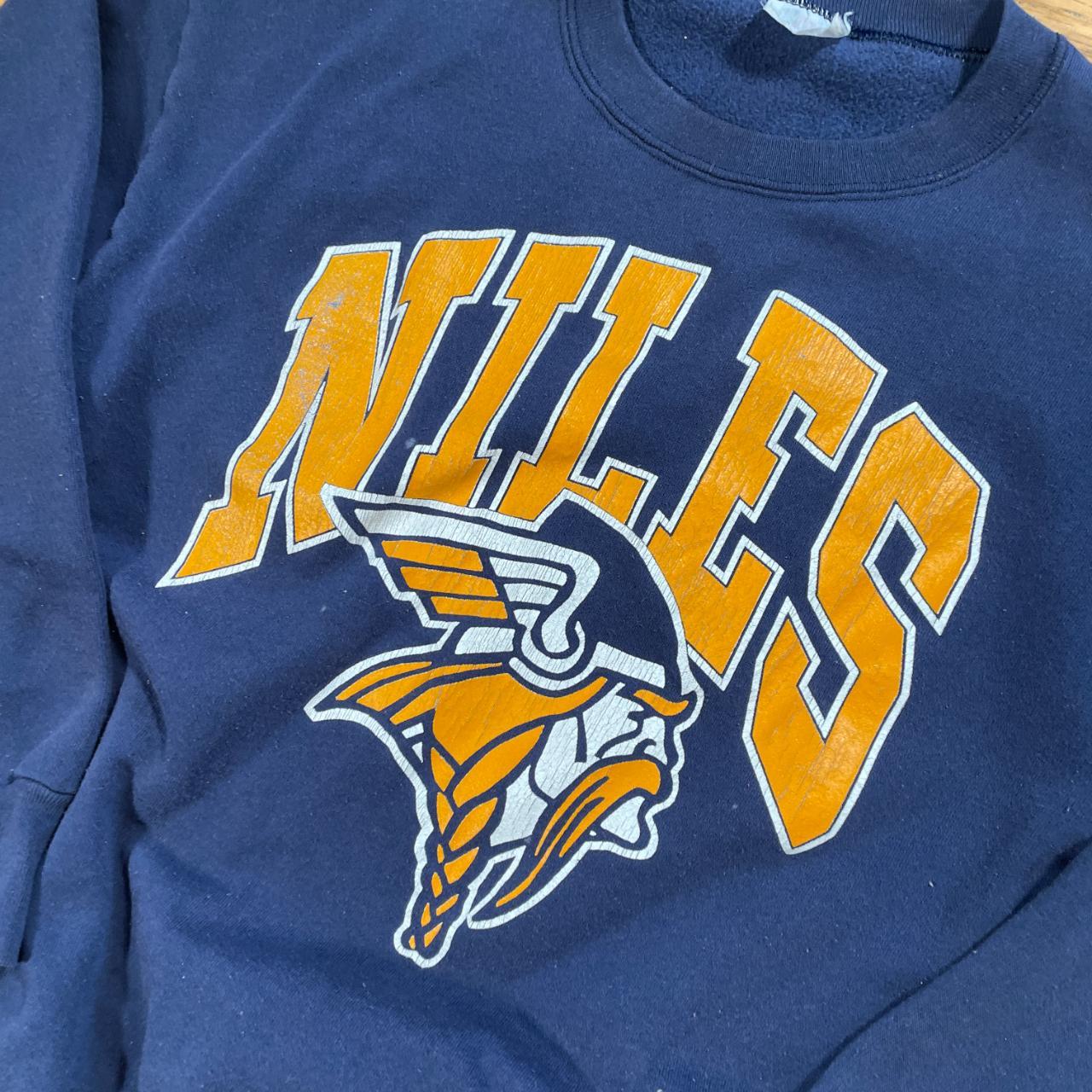 Vintage Minnesota Vikings sweatshirt in yellow. From - Depop