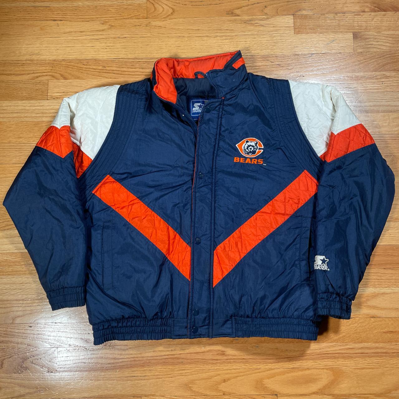 Vintage 90s Starter Chicago Bears Puffer... - Depop