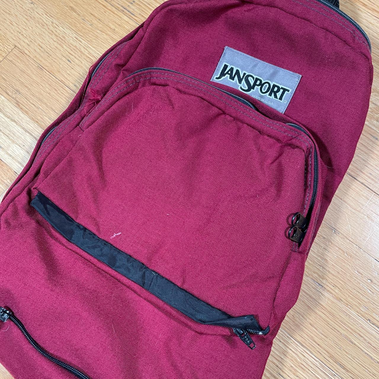 Rare vintage 90s jansport tiger print black leather - Depop