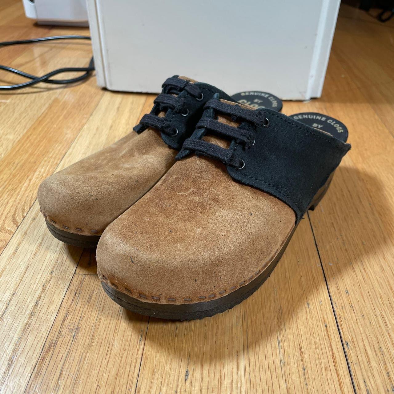 Vintage Swedish Clog Master Sven Genuine Clogs Suede... Depop