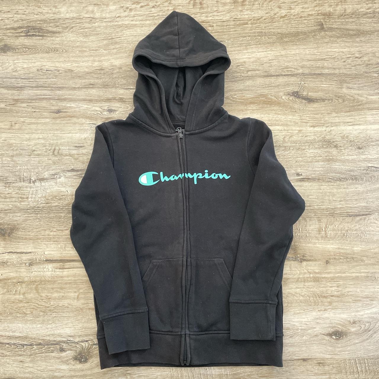 Champion black hoodie kids new arrivals