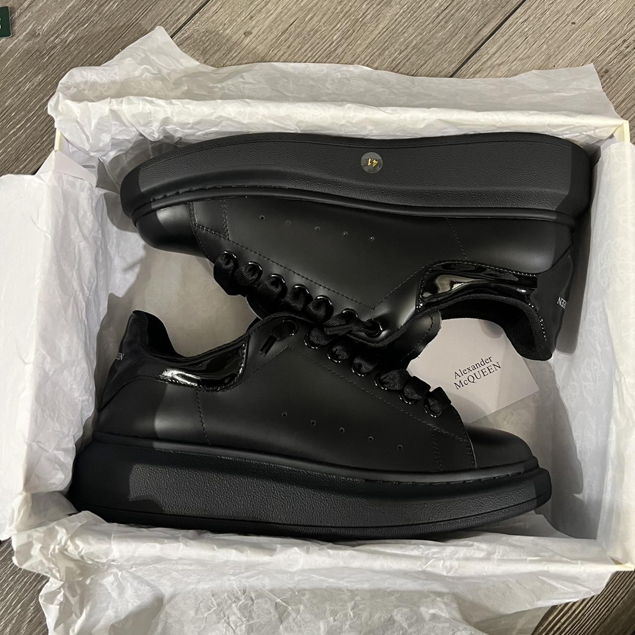 alexander mcqueen black sparkly trainers