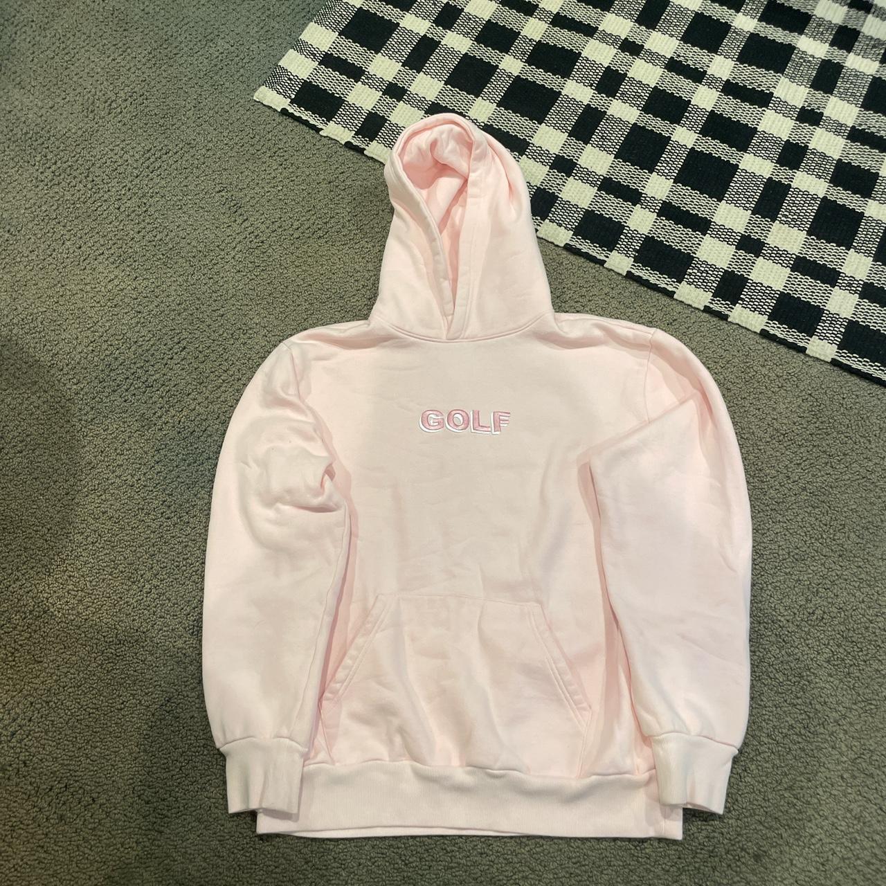 Pink golf sweatshirt sale