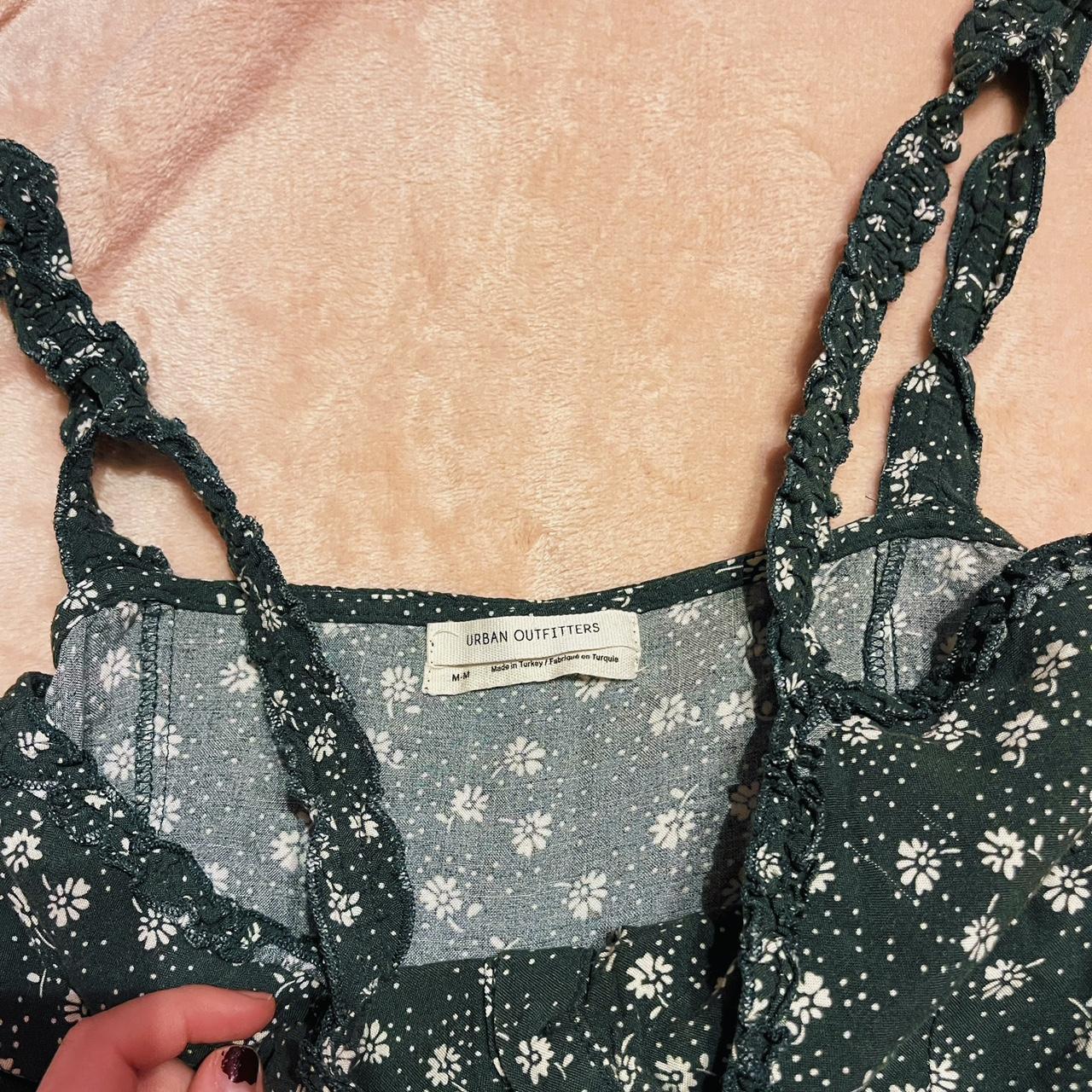 GREEN FLORAL ROMPER it’s so cute!!!! looks like a... Depop