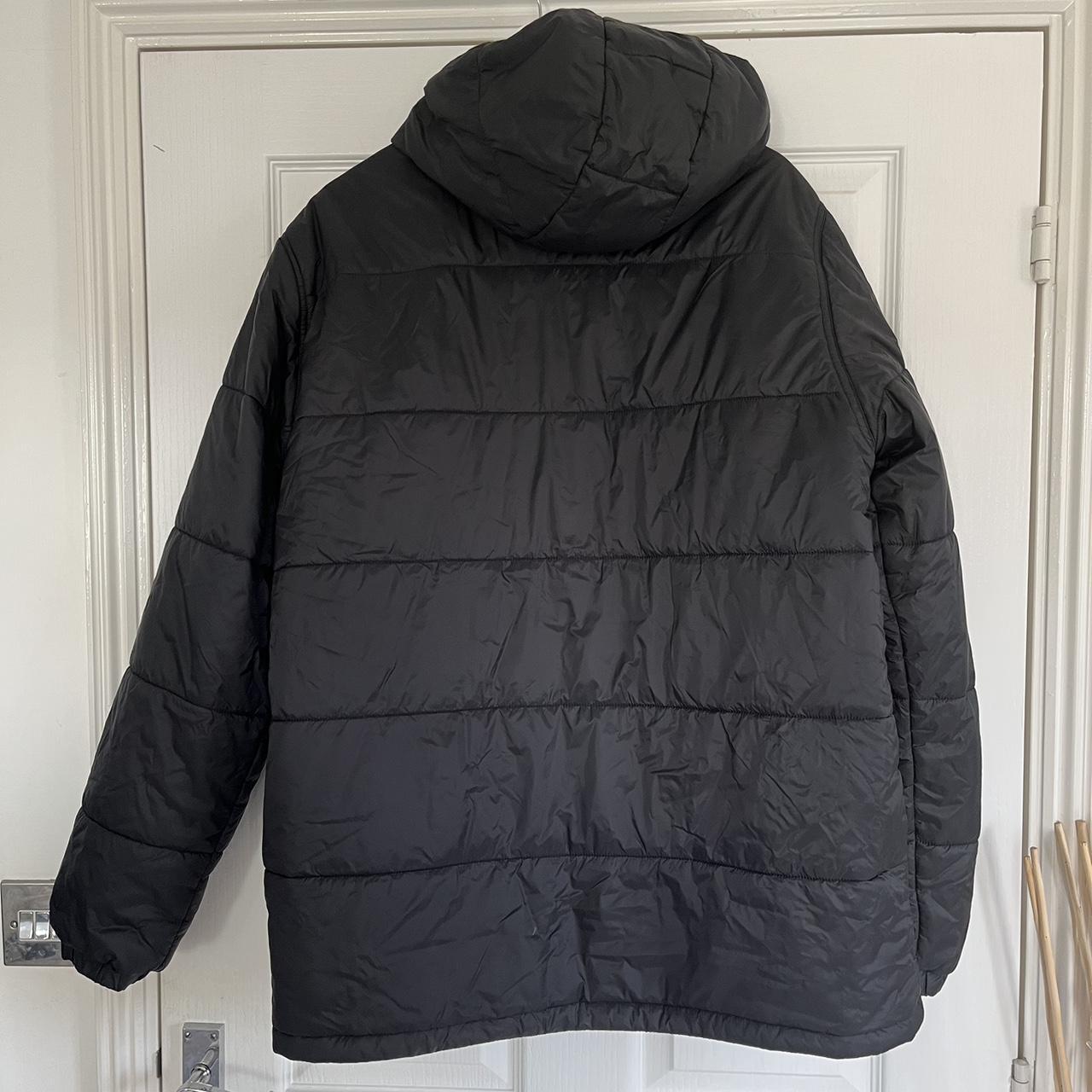 Men’s Vans black puffa jacket with full zip up and... - Depop