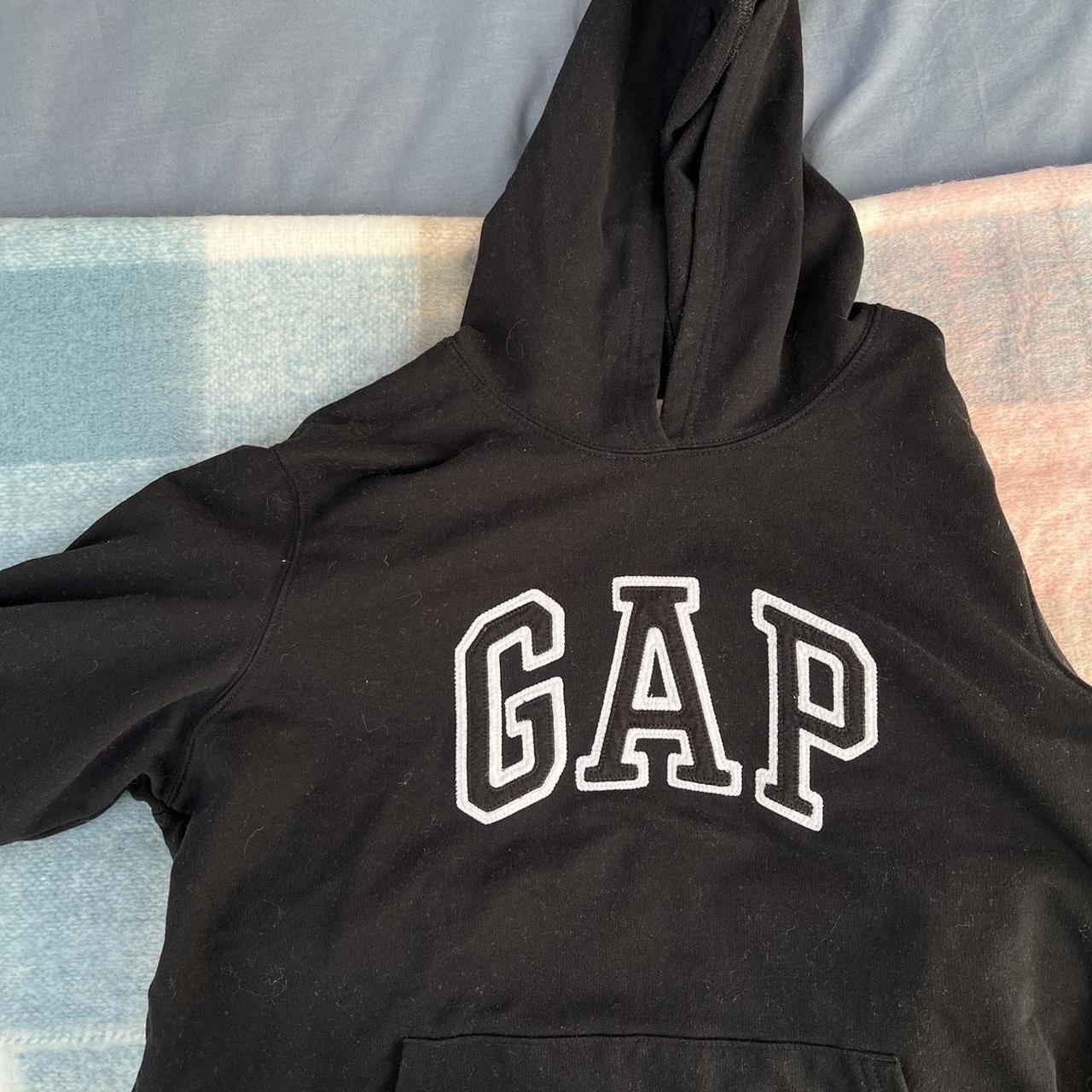 Black GAP hoodie Size women’s UK small - Depop