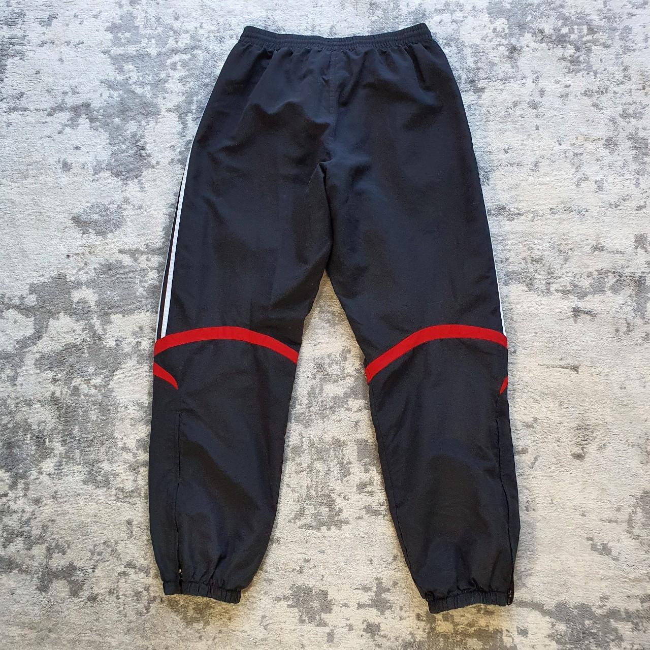 Adidas Men's Black and Red Joggers-tracksuits | Depop