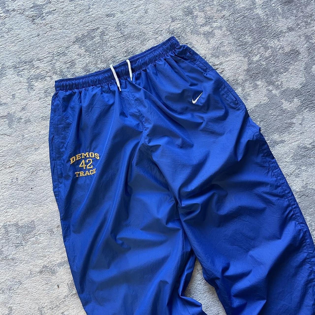 90s Vintage Nike baggy tracksuit bottoms... Depop
