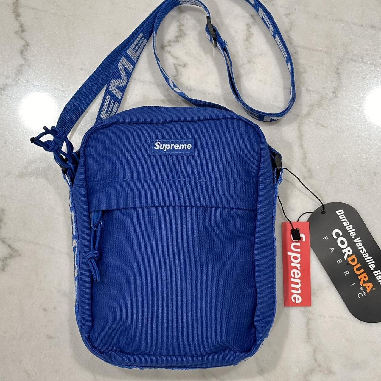 Supreme shoulder outlet bag ss18 blue