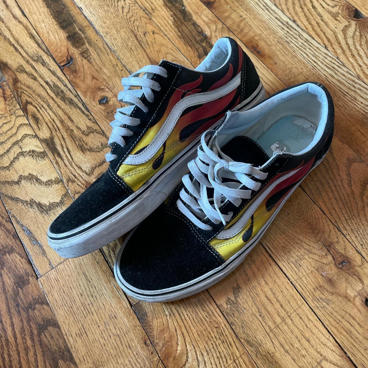 mens flame vans