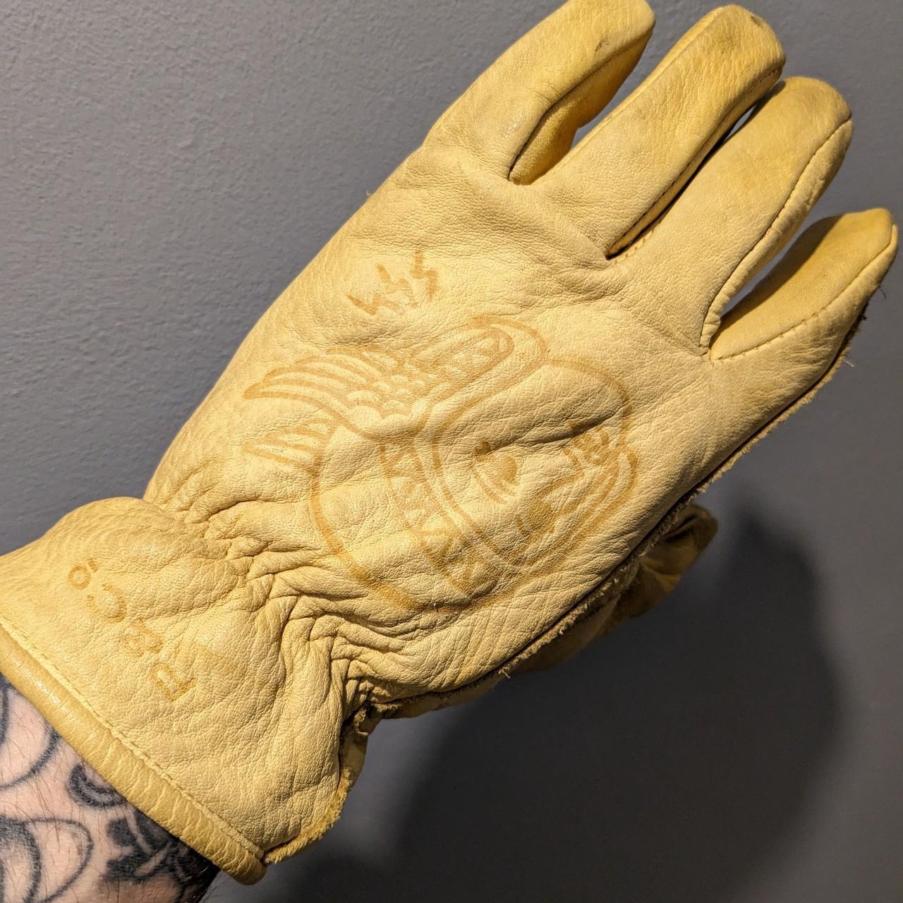 P&CO Godspeed yellow leather gloves. Size small... Depop
