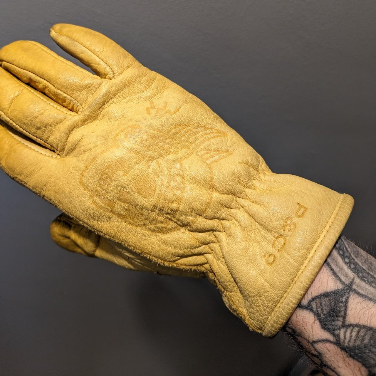 P&CO Godspeed yellow leather gloves. Size small... Depop