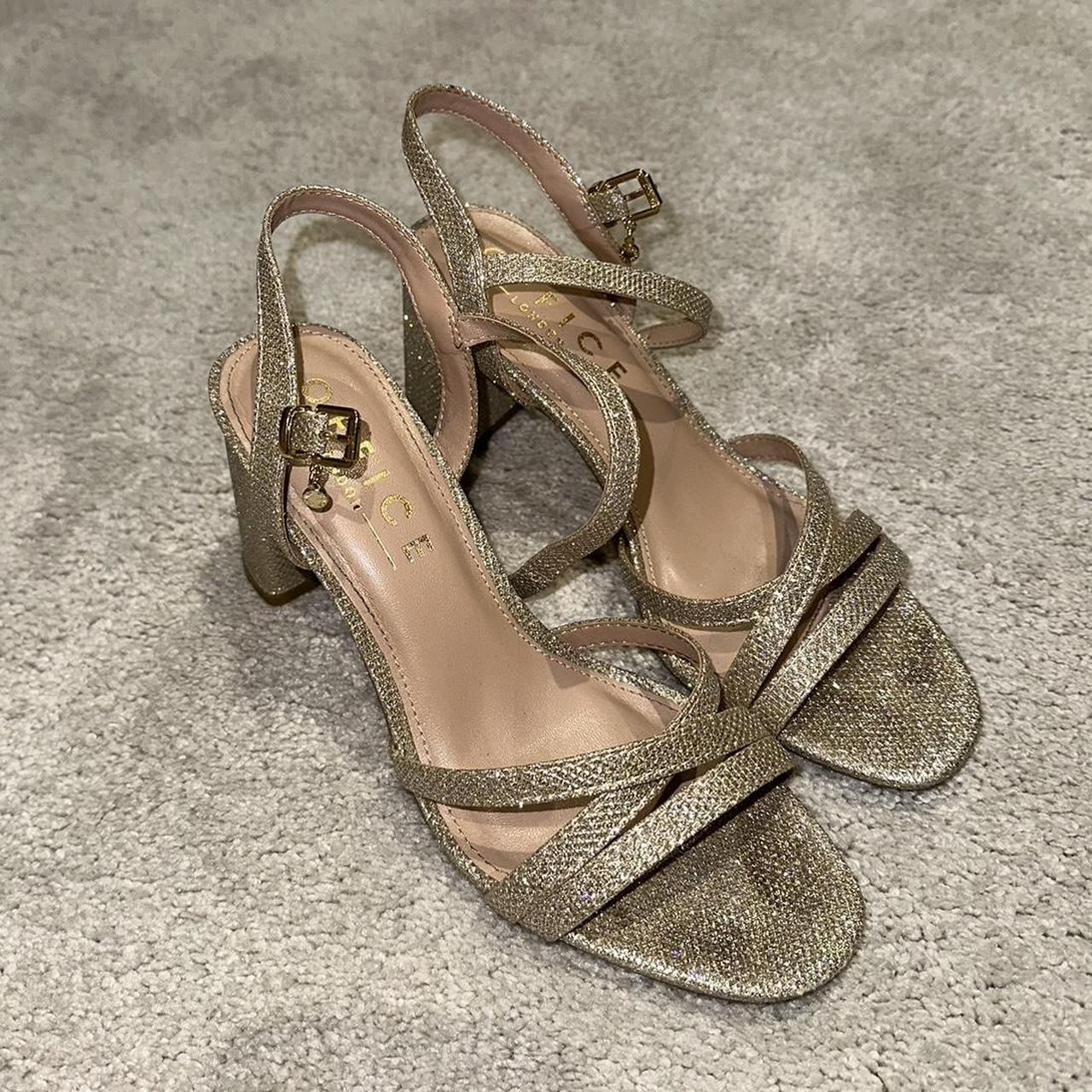 Office gold sandals online