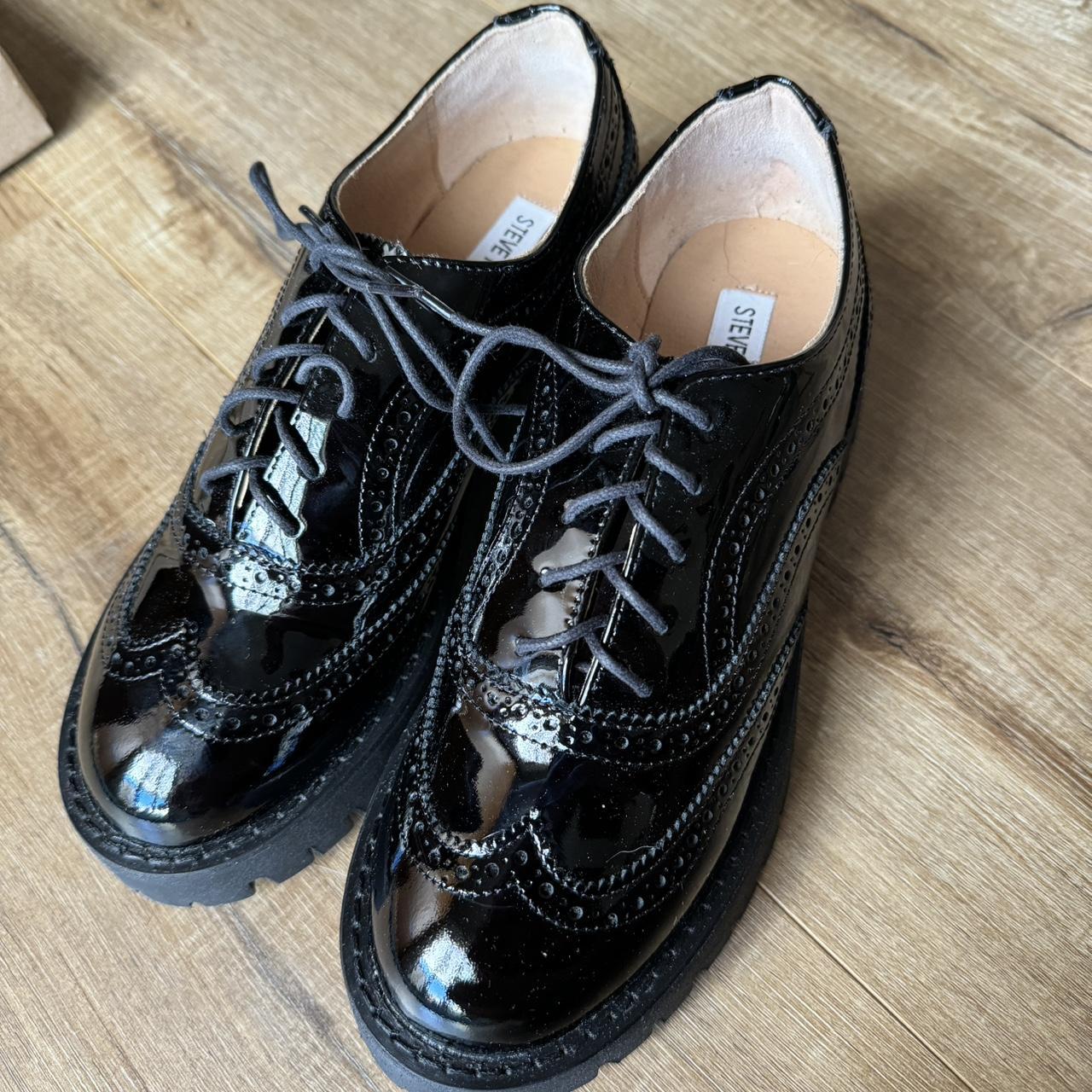 Steve madden hot sale silver oxfords