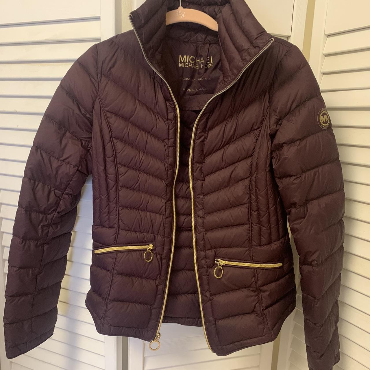 Michael kors hot sale purple jacket