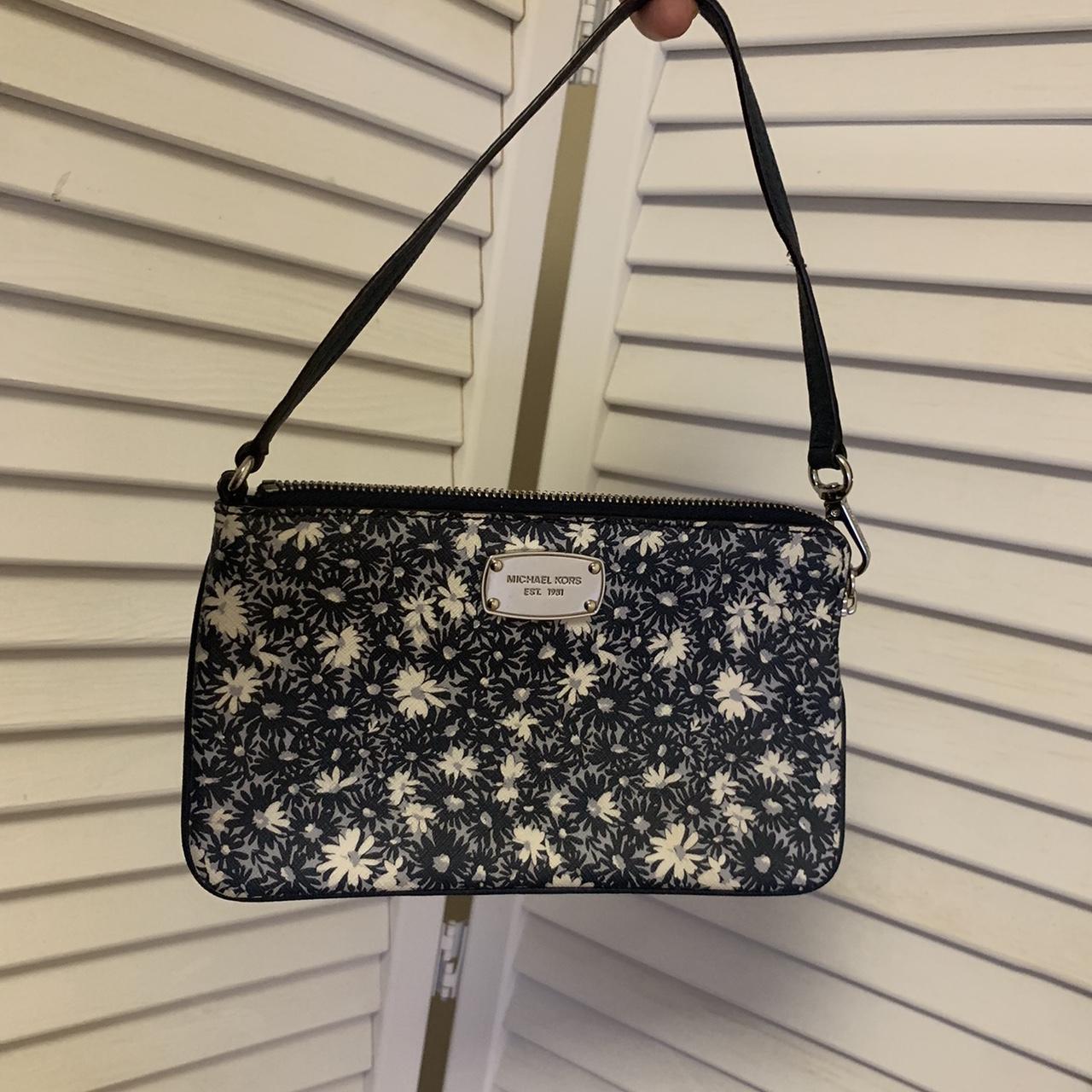 Michael kors sales blue floral purse