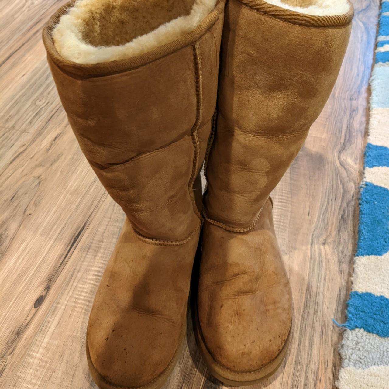 Tall chestnut UGGs size 7 Euro 38 24cm. Lightly. Depop