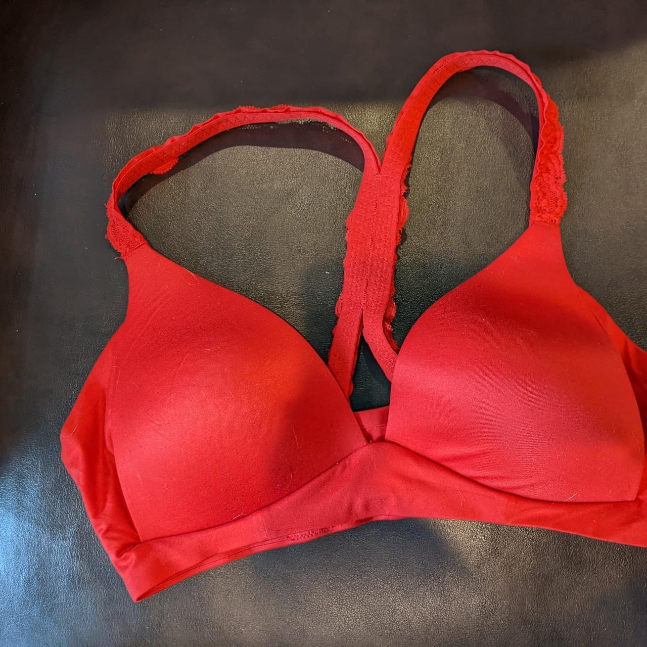 Aerie Sunnie Red Wireless Bra 32c Racerback Depop