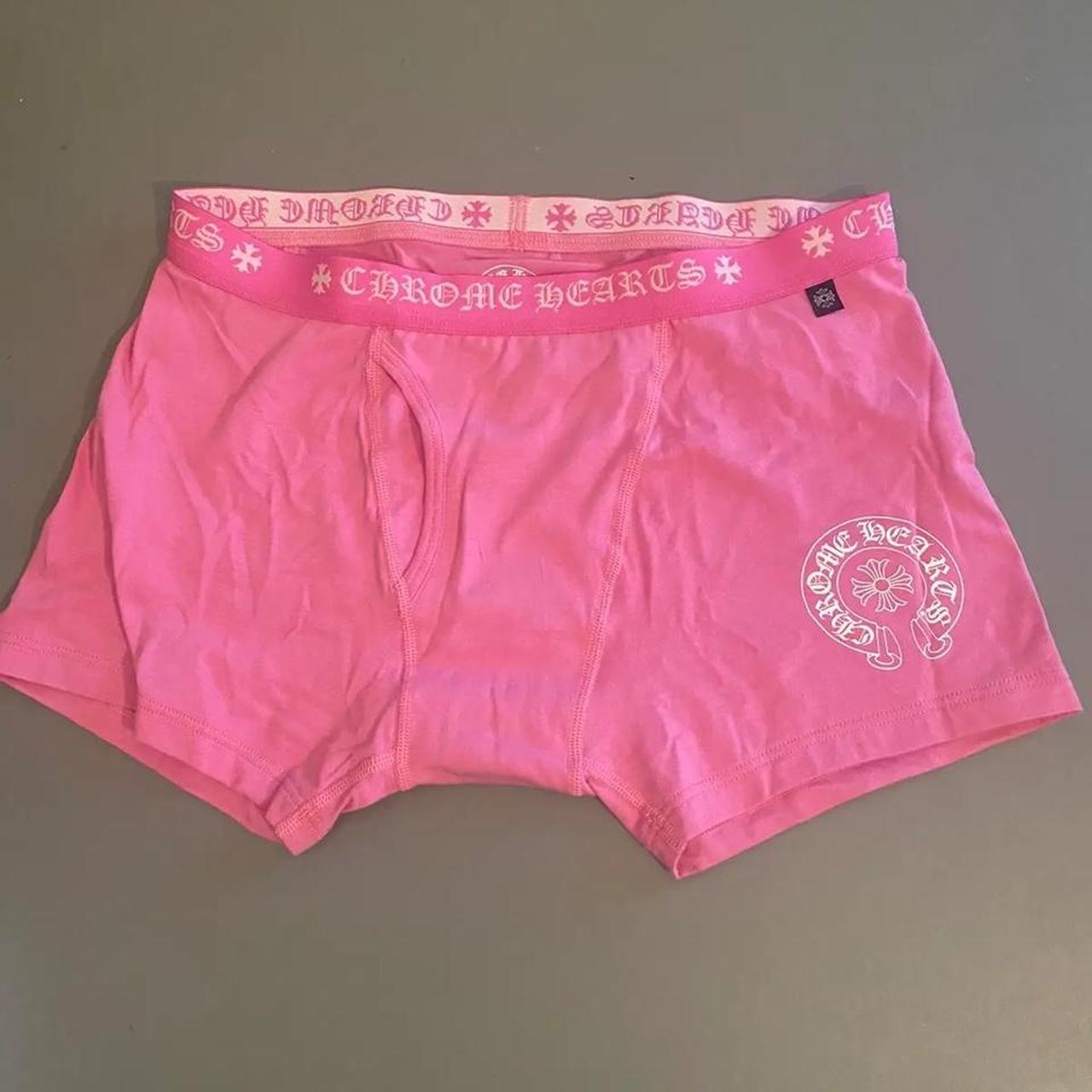 chrome heart pink boxer shorts!!, •🛑still debating if