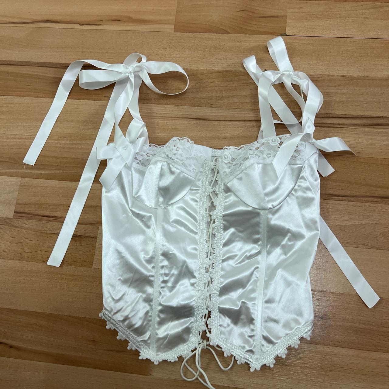 coquette baroque french style white marie antoinette... - Depop