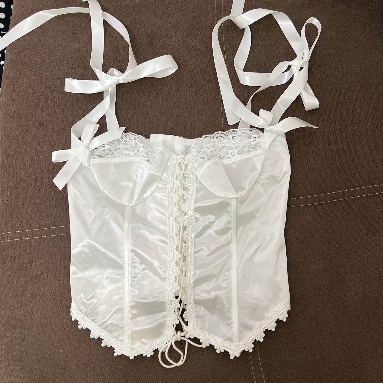 coquette baroque french style white marie antoinette... - Depop