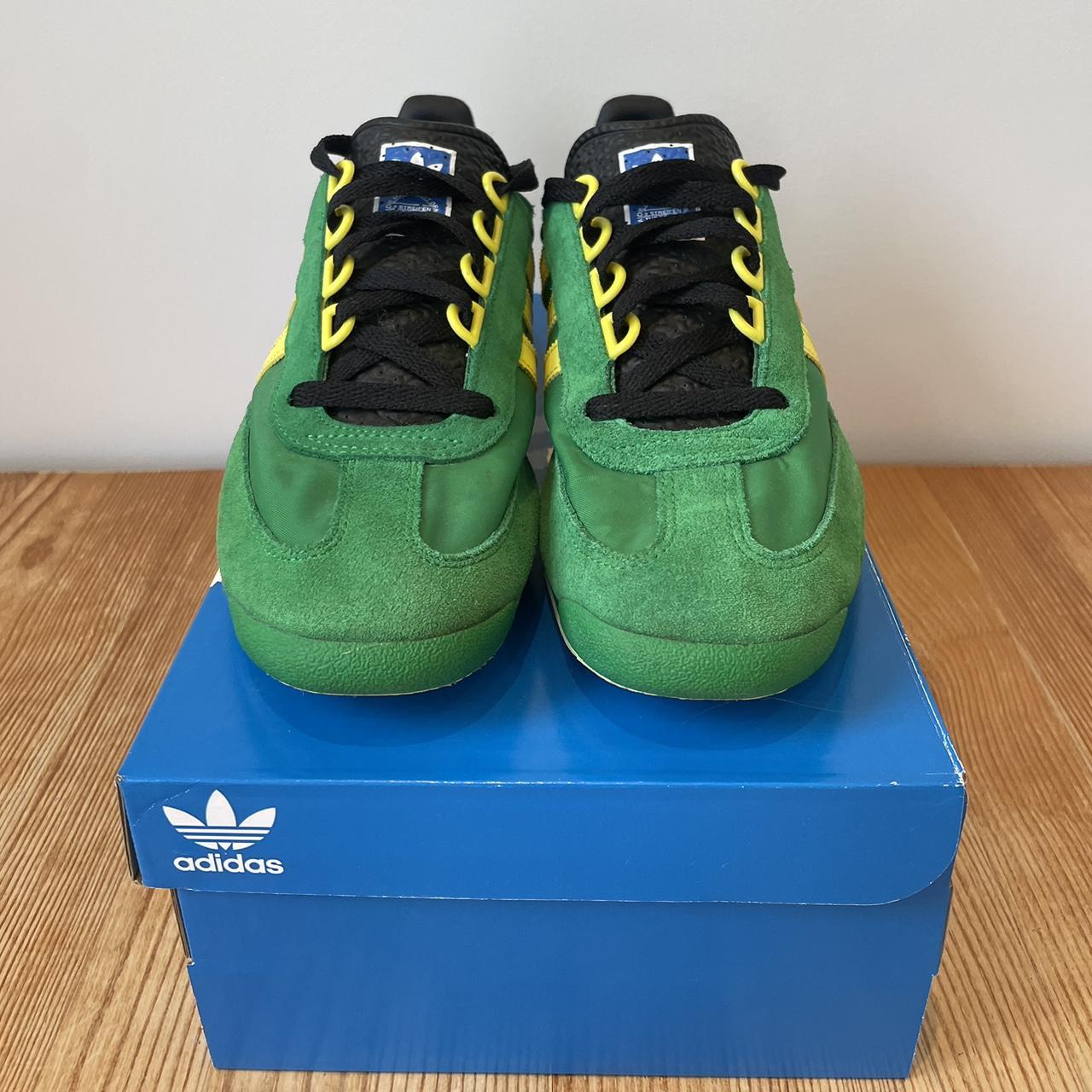 Adidas Originals SL 76 Green/Yellow Size UK 8 One... - Depop